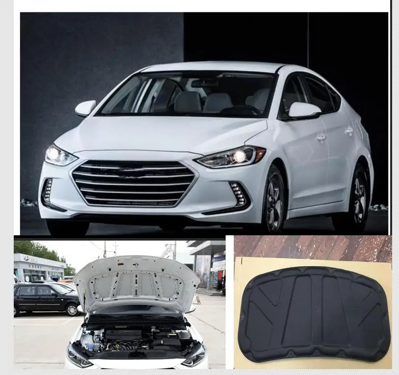 2017 2018 для Hyundai Elantra Eco теплоизоляционная хлопковая Звукоизоляционная прокладка|Хромирование| |