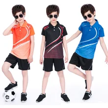 Обувь для мальчиков Бадминтон рубашка с лацканами Шорты для женщин Костюмы, Tenis masculino, малыш настольным теннисом рубашка Джерси, фитнес-спортивной костюм Спортивная рубашка