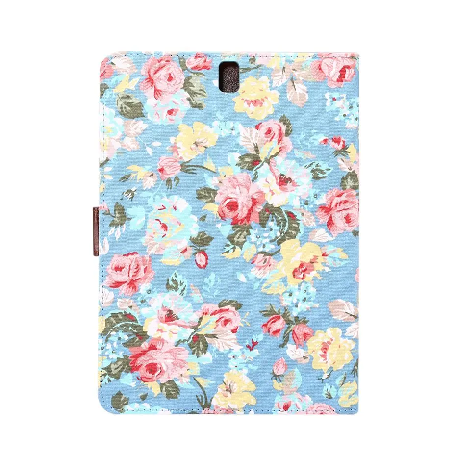 Tablet case for Samsung galaxy Tab S3 T820 T825 9.7 inch floral cloth capa coque cover for Samsung galaxy SM-T820 SM-T825