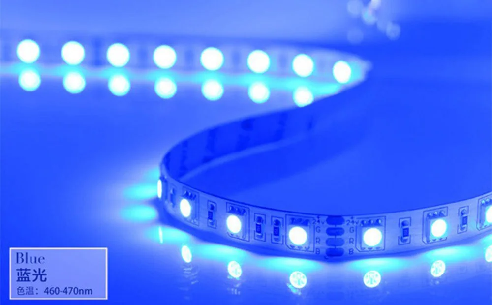 CHINCOLOR Led strip 5050 SMD DC24V light 5M 300led flexible ribbon non-waterproof indoor 6 color options factory sale DA (10)