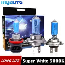 2 шт. H4 H11 H7 55 Вт 100 Вт галогенной лампы 12 V H1 H3 H8 9005 9006 9007 9004 HB3 HB4 HB5 Авто Противо-Туманная фара белая автомобильная лампа DRL