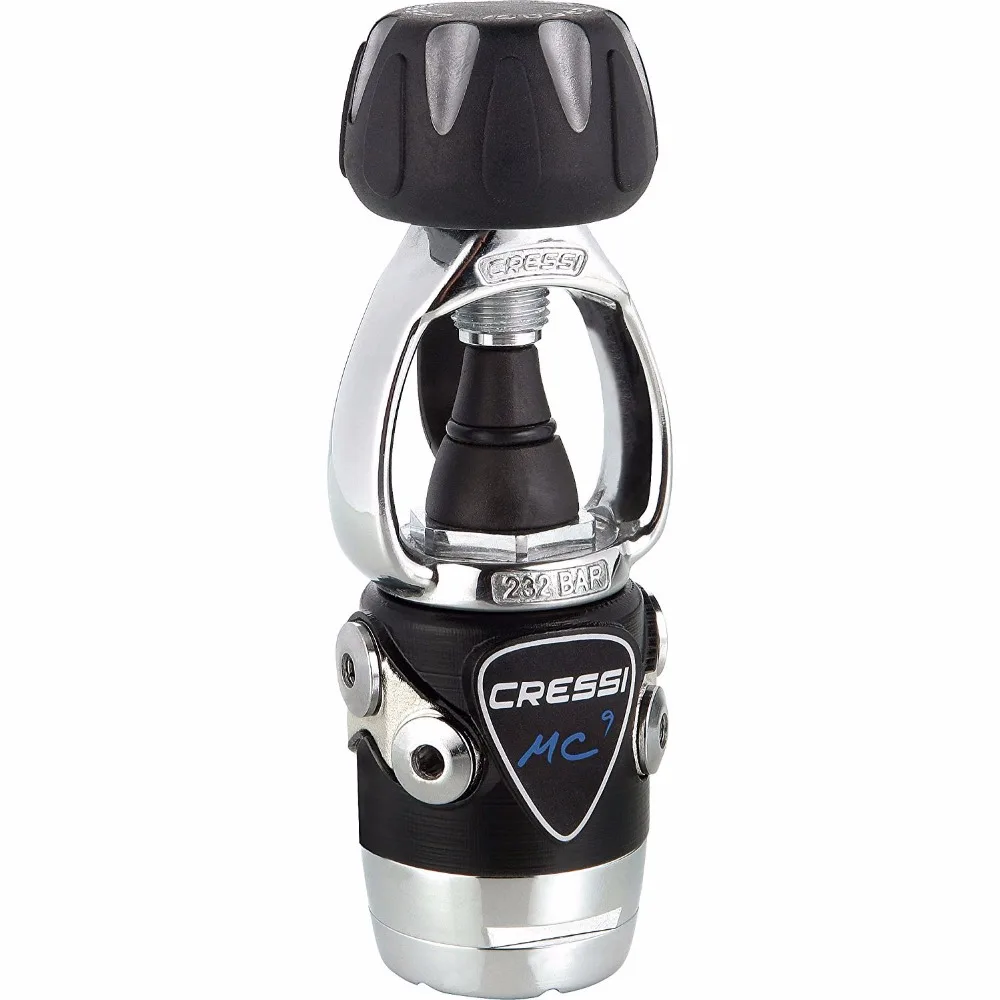 Силиконовый мундштук с шлангом Cressi MC9 SC / COMPACT PRO INT Hiper сбалансированный регулятор