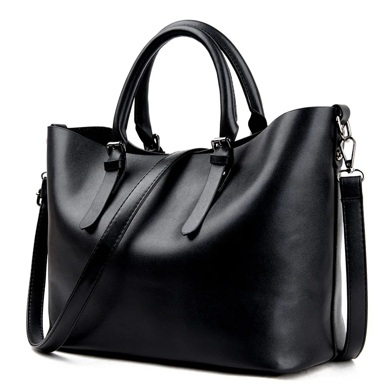Bolso de cuero Negro a la moda para Mujer, Hobos, informal, para Primavera,  2019|bag ladies|brand tote bagtote bag - AliExpress