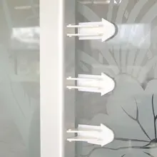 2 шт./лот замок безопасности ребенка для раздвижной двери замок защелка скользящий оконный замок защитный замок для детей