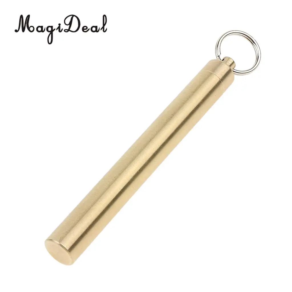 MagiDeal Portable Keychain Toothpick Holder Waterproof Key Ring Toothpick Case Pill Box Outdoors