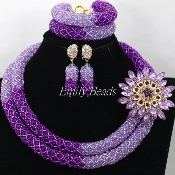 Lilac Purple African Party Beads 