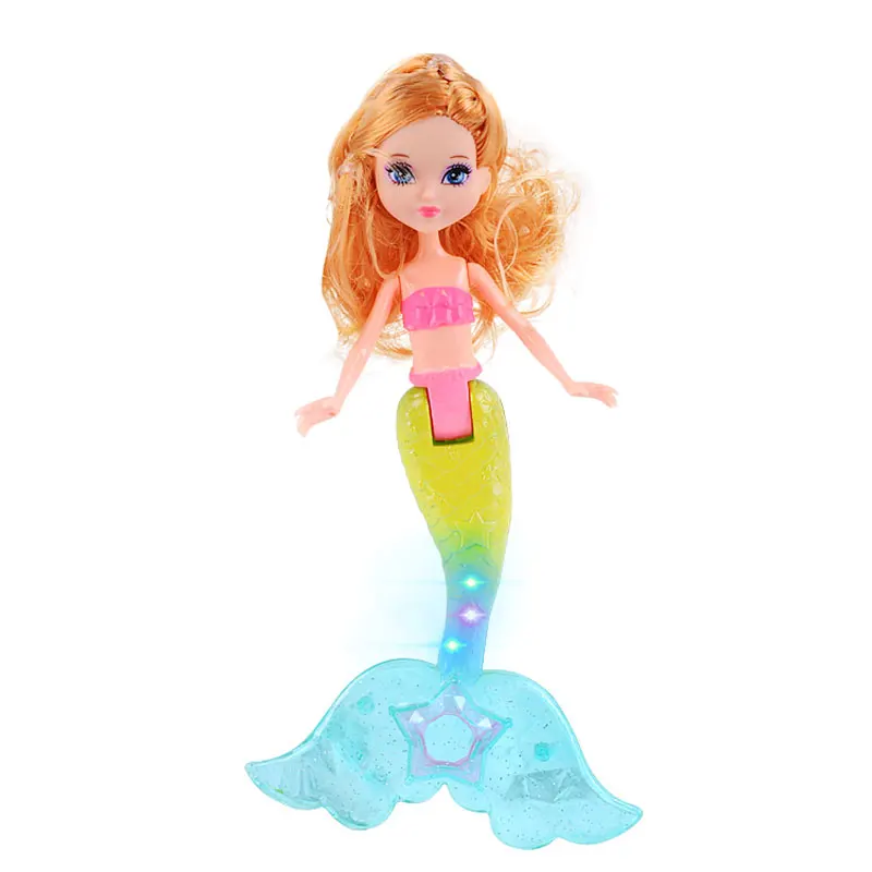 19CM High Classic Girl Swimming Mermaid Doll With Light Toy Fashion