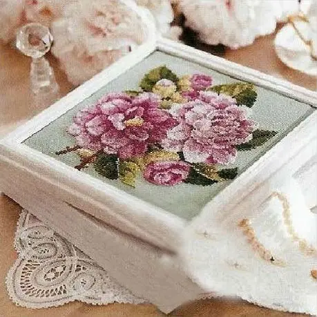 

Embroidery Package Free Shipping Cross Stitch Kits Flower Elegant Peony