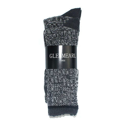 Мужские шерстяные носки из мериносовой шерсти высокого качества брендовые осенне-зимние Чулочные изделия теплый Coolmax компрессионный толстый размер плюс мужской ботинок носки 2PK - Цвет: Темно-серый