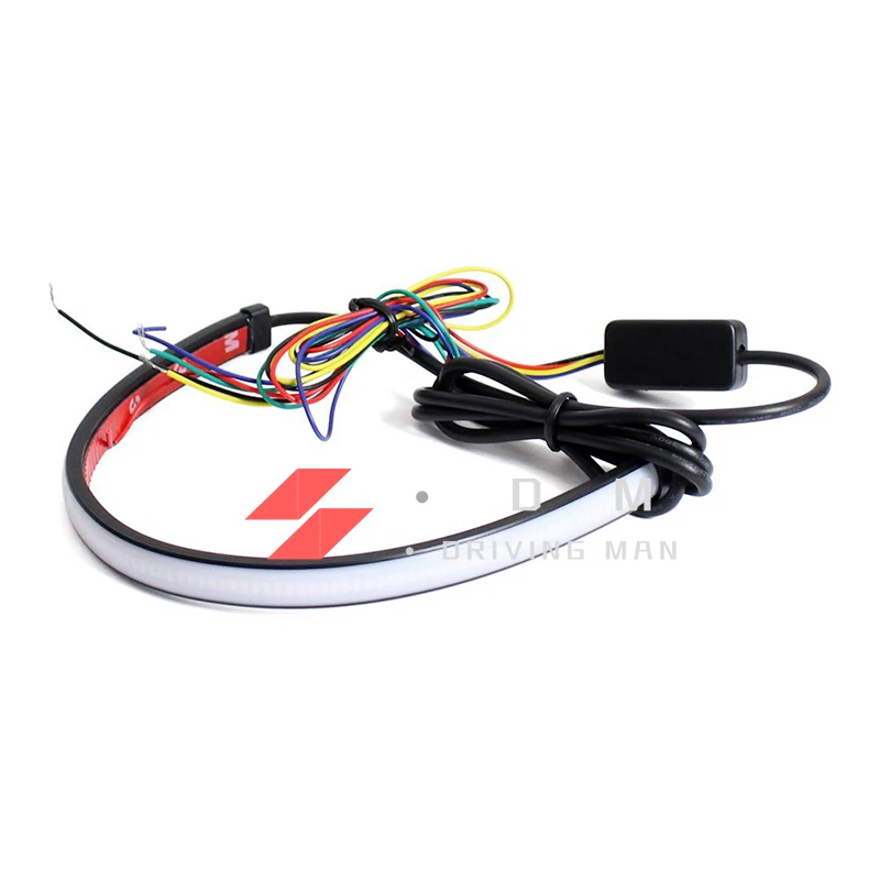 

Car And Motorcycle Turn Signal Integrated LED Stop Light Strip 290mm Sequential Running Brake Tail Light