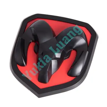 

Black Red Ram Front Grill Emblem Badge 2013-2017 Ram 1500 2500 3500 Mopar