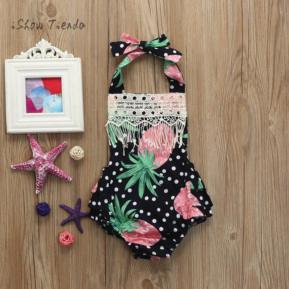 baby girl summer bodysuits Infant clothing Pineapple Tassel Sleeveless Jumpsuit baby onesie sliders for girls Baby costume baby girl summer bodysuits Infant clothing Pineapple Tassel Sleeveless Jumpsuit baby onesie sliders for girls Baby costume