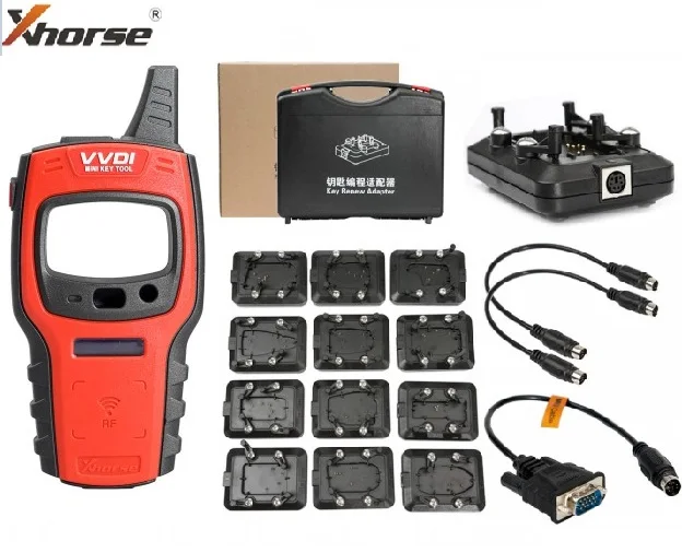 

Xhorse VVDI Mini Key Tool Remote Key Programmer Support IOS/Android + VVDI KEY TOOL Key Adapter 12pcs Replace of VVDI Key Tool