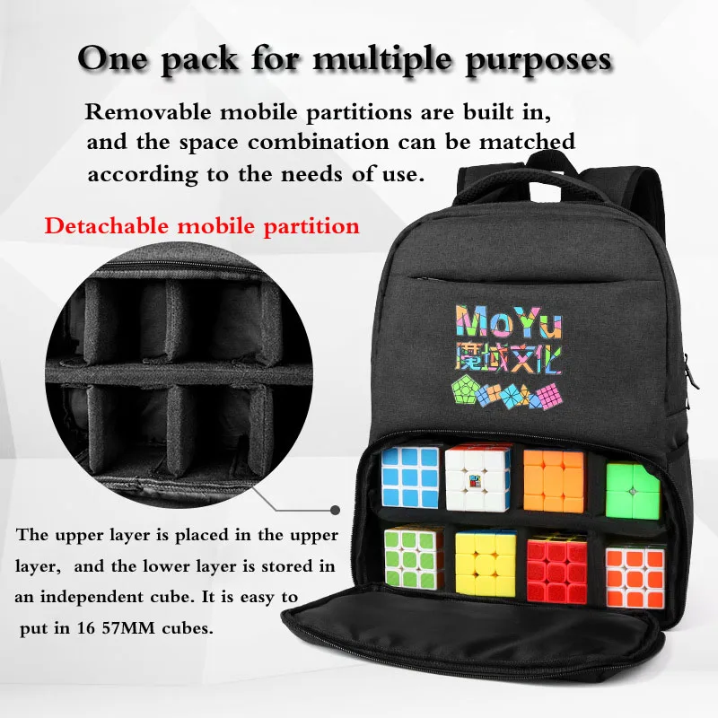 Новый Топ MoYu Магический Куб Рюкзак большая сумка для 2x2x2 3x3x3 волшебный кубик