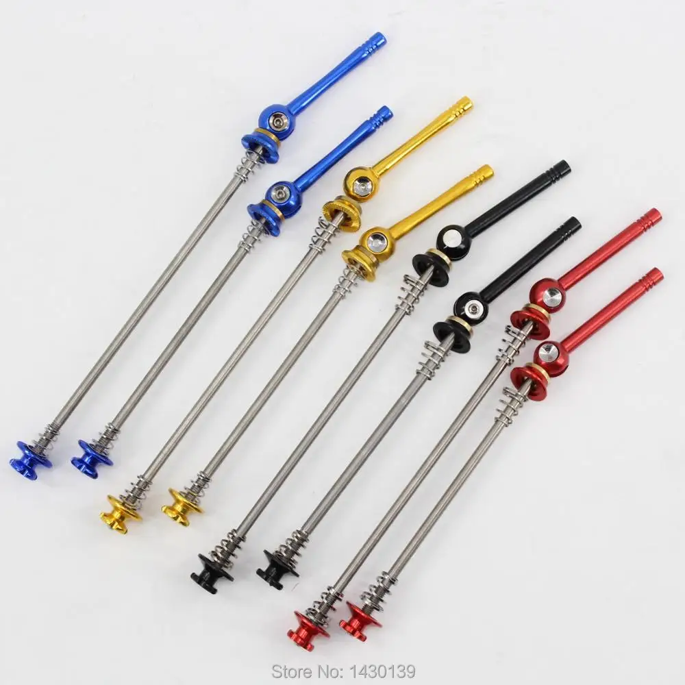 

New arrival Titanium alloy Mountain bike quick release Road bicycle quick release skewers QR MTB Bike parts 4 colors Free ship