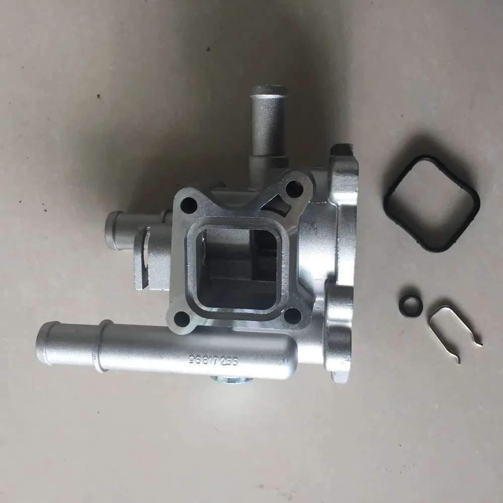 Aluminum Engine Cooling Thermostat Housing Cover For Chevrolet Cruze Epica 2007 71744389 96984103 96817255