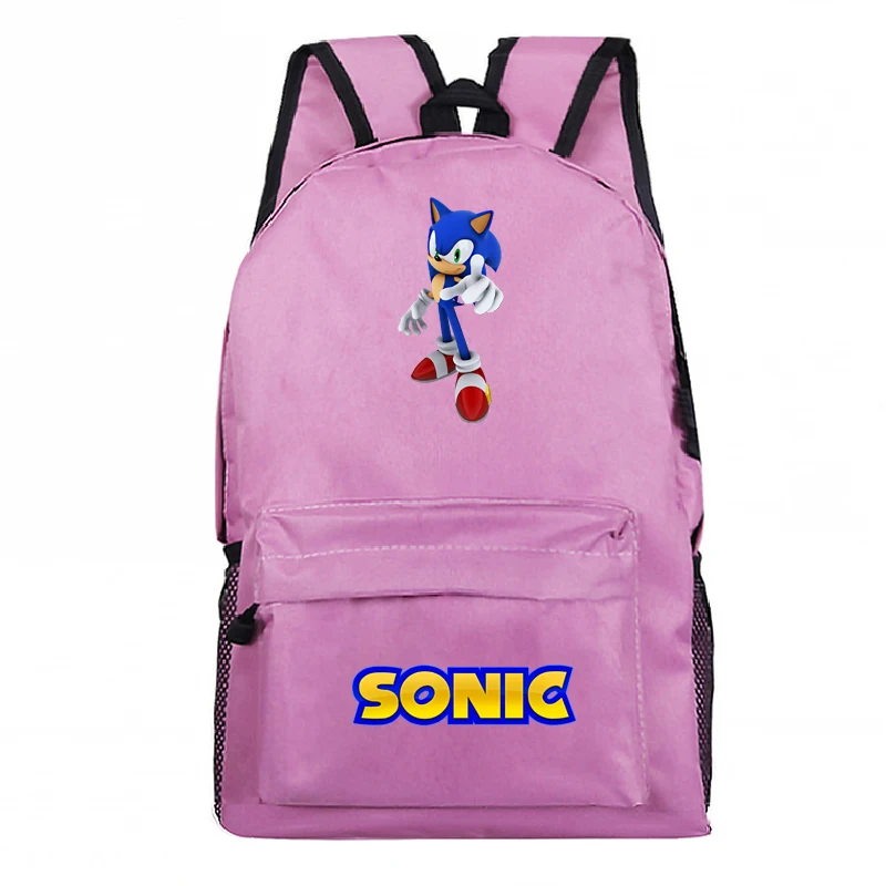 Sonic рюкзак, школьные сумки, модный шаблон, для студентов, для мальчиков и девочек, рюкзак для мужчин и женщин, рюкзак для ноутбука - Цвет: 19