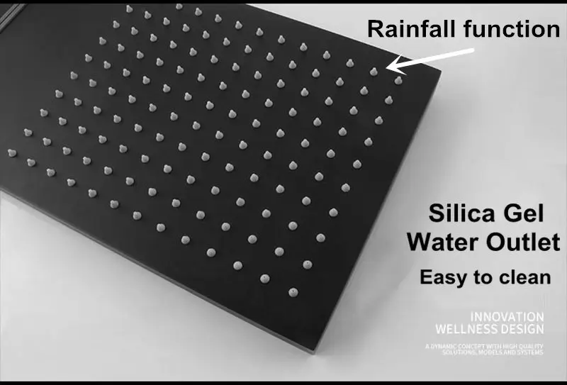 Matte black shower head 3