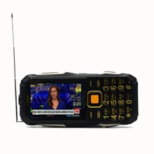 YEPEN Y698 фонарик беспроводной FM радио 2800 мАч длительное время ожидания две sim-карты mp3 mp4 внешний аккумулятор аналоговый ТВ прочный мобильный телефон P072