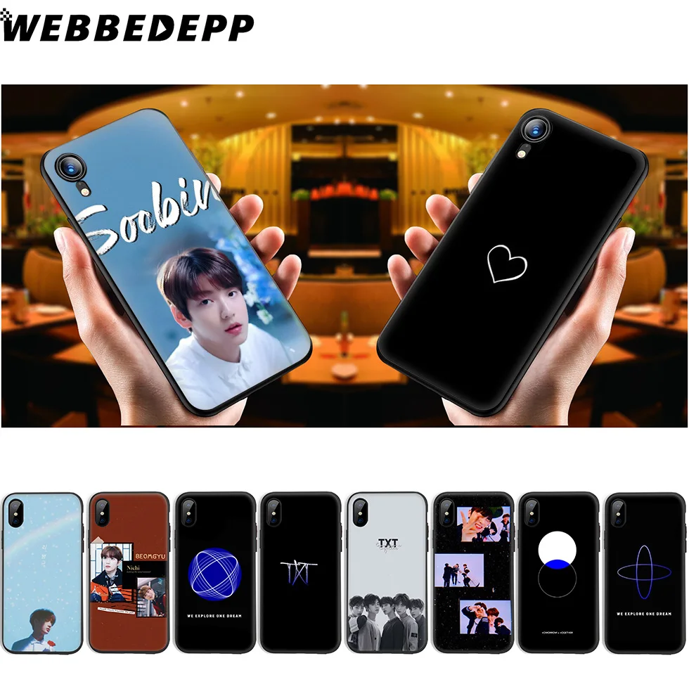 WEBBEDEPP TXT K Pop Band мягкий силиконовый чехол для iPhone 11 Pro Xr Xs Max X или 10 8 7 6 6S Plus 5 5S SE Case |