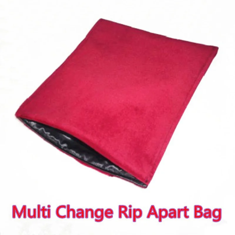 

Multi Change Rip Apart Bag Magic Triks Objects Appearing Vanshing Exchange Magia Bag Magician Stage Street Gimmick Props Funny