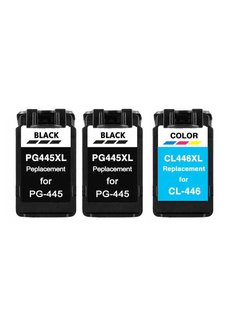 PG-445 CL-446 Ink Cartridge compatible For Canon 445 446 PG445 CL446 445XL 446XL For iP2840 MG2440 Ink Printer - Цвет: 2BK AND 1COLOR