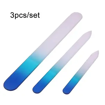 

3PCS/Set Different Sizes Nail Filer Buffer Crystal Glass Nail File Manicure Device Nail Sanding Polishing Buffing Tool