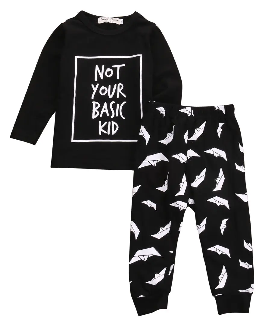 2016 Autumn Spring Infant Toddler Baby kids letters long sleeve T shirt