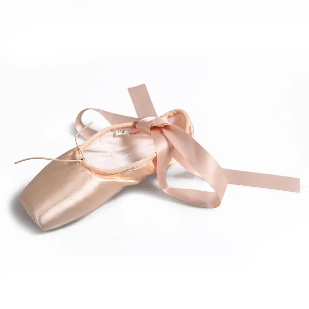 Новая брендовая профессиональная обувь для танцев; Женская атласная обувь; розовые балетки для девочек; ; Dorpshopping - Цвет: Pink