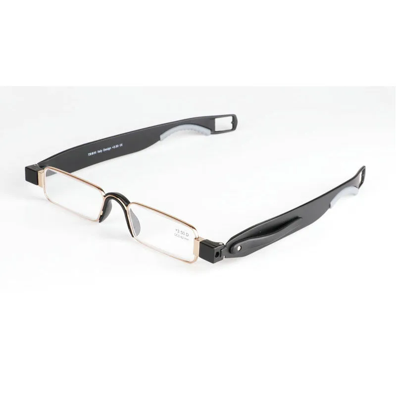 MINCL/ Folding Fashion Reading Glasses Rotate 360 Degrees TR90 Frame