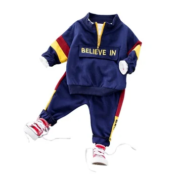 

Fashion Autumn Baby Boys Clothing Sets 2019 Toddler Boy Sweatshirt And Pants Suit Gentleman Kids Clothes Set Sportswear Outfits