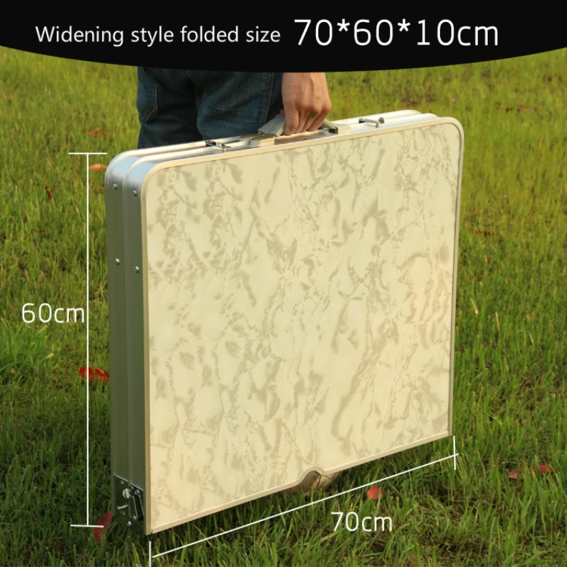  Portable Outdoor Table Foldable Multifunction Light Desk with Stool Camping Dining Table Household 