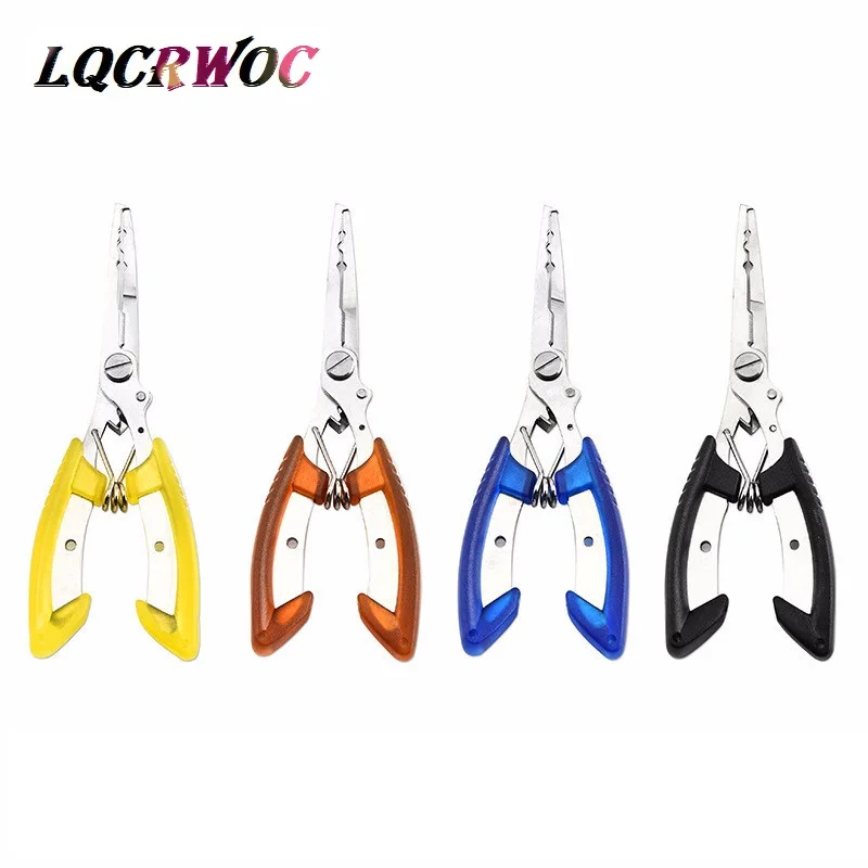 

2018 New Fishing Pliers Scissor Braid Line Lure Cutter Hook Remover Tackle Tool Cutting Fish Scissors Fishing Pliers lip grip