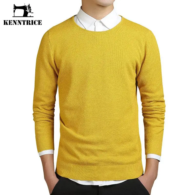 Aliexpress.com : Buy Kenntrice Yellow Sweater Jumper Men