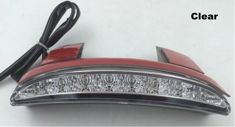 Chopper Fender Edge LED Tail Light For Harley Iron Sportster XL883 1200 Smoke 12.11pg