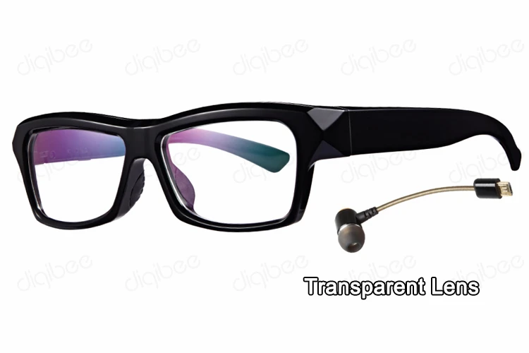 TR90 оптические очки или UV400 поляризованные солнцезащитные очки Bluetooth 4,1 стерео гарнитура наушники микрофон для iPhone huawei Xiaomi C1-BT - Цвет: Transparent Lens