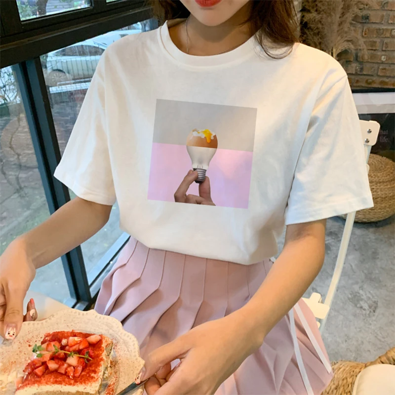 

Fashion Short Sleeve T-Shirt Ms. Head Surreal Art Printed Polyester Top T-Shirt Casual O-Neck Unisex TShirt Clothes game jersey