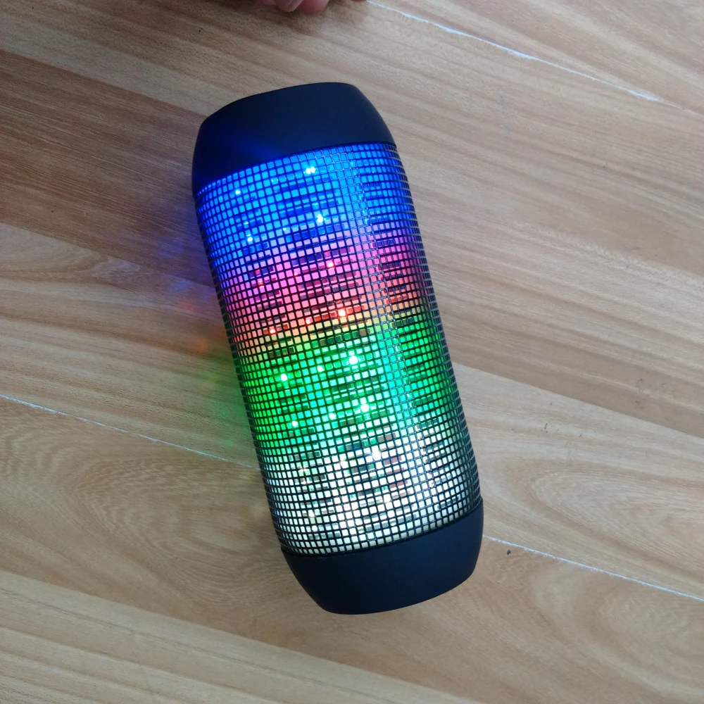 

Pulse Bluetooth Speaker 360 Colorful LED Lights Wireless Outdoor Portable Speaker Support U-disk TF Card