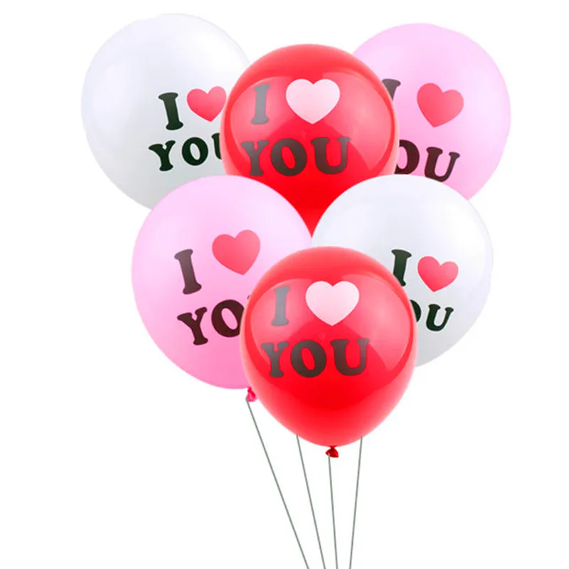 Бесплатная доставка 10 шт./лот круглые индийские латексные шары I LOVE YOU
