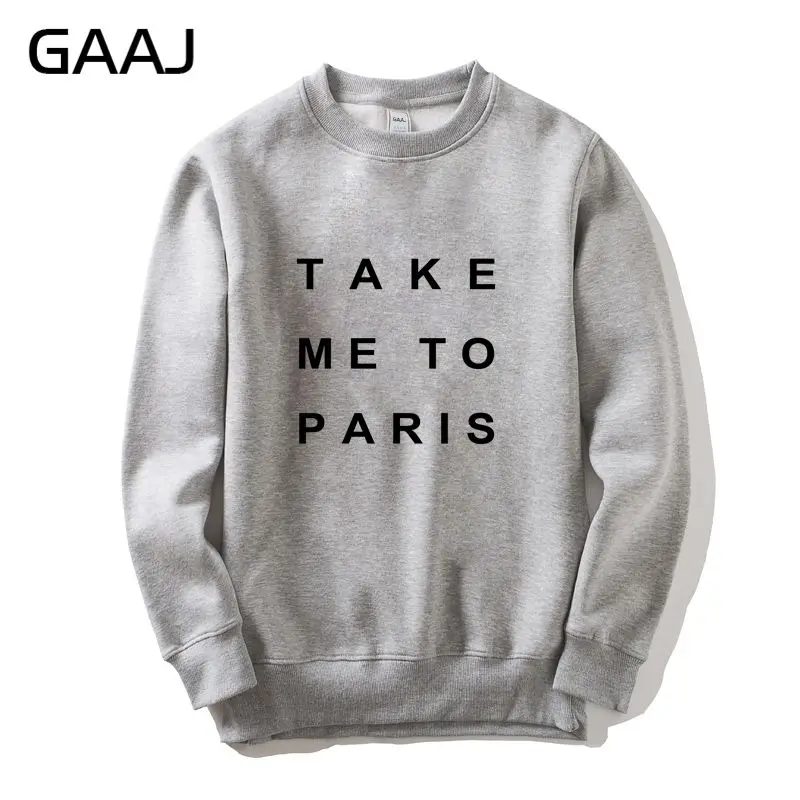 Толстовка GAAJ Take me to Paris для мужчин и женщин модная уличная одежда с капюшоном