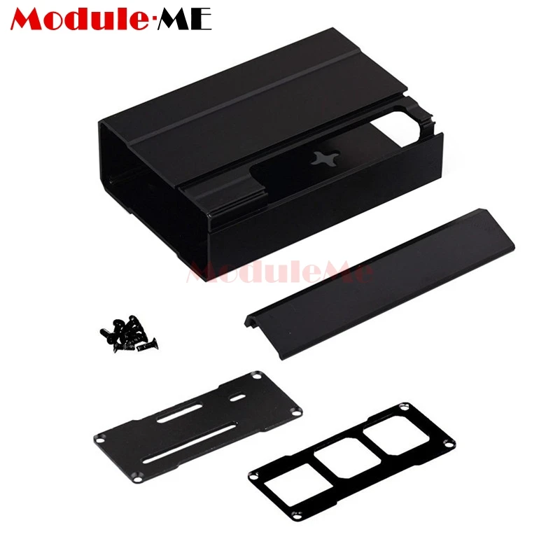 

Black Premium Aluminum Alloy Metal Case Shell FOR Raspberry Pi 3 Model GPIO Necessary Port Enclosure Box For Pi 2 B Model B+