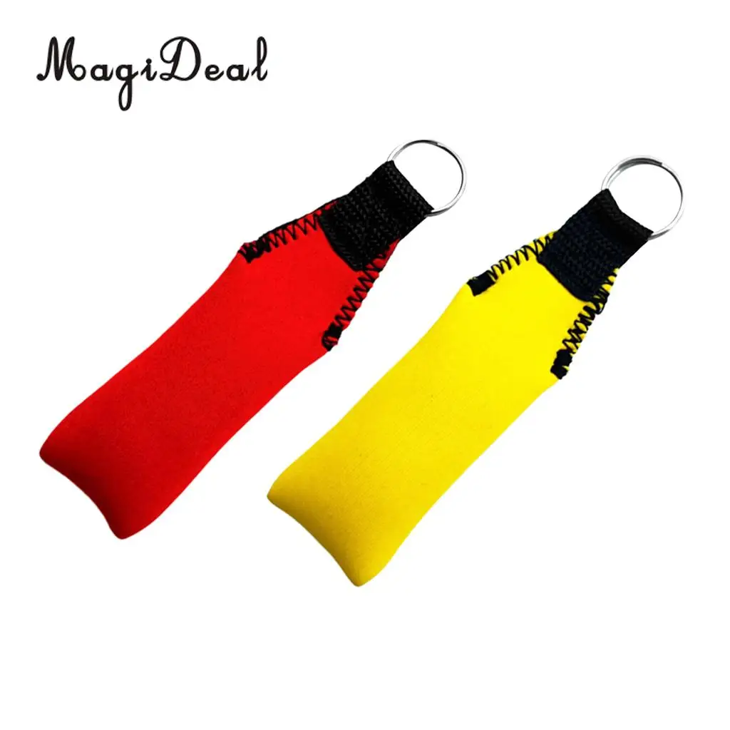 Durable 2Pcs Floating Keyring Keychain Key Float for Beach Sea Jetski Sailing Outdoor Water Sports Sailing Drifting Accessories