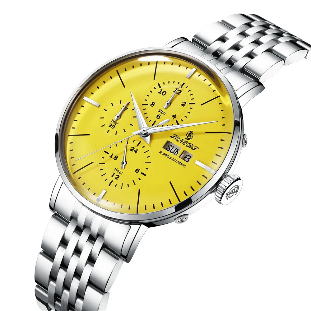 business Winner Watch Men Skeleton Automatic Mechanical Watch Gold Skeleton Vintage Men's Watch stainless stee  Top Brand Luxury