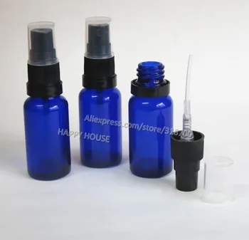 

360 x 20ml Cobalt Blue Glass sprayer bottle, 20cc Glass Essential Container with fine mist sprayer