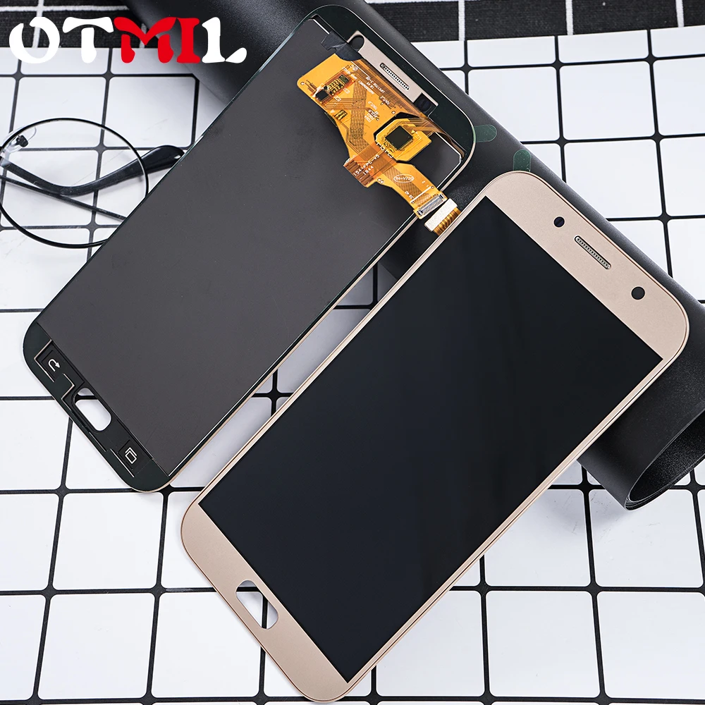 

Super AMOLED 5.7" LCD For SAMSUNG Galaxy A7 2017 A720 A720F A720M LCD Touch Screen Digitizer Replacement Display Repair Parts
