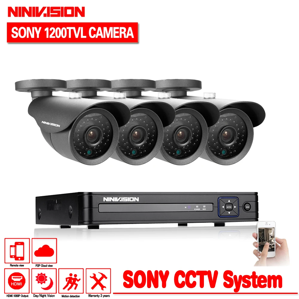 Видеонаблюдение 8ch 1080N 960h CCTV DVR HVR NVR система для 1.0MP 1200tvl камера безопасности комплект с hdmi, 3g wifi onvif 2,0