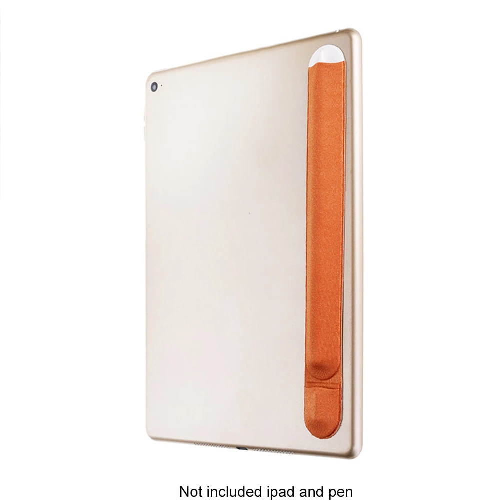 

Portable Protective Back Adhesive Sticker Pencil Case Holder Tablet Accessories Universal Elastic Artificial Flannel For IPad