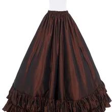 Ava викторианская юбка викторианская французская плиссированная сборная суета юбки