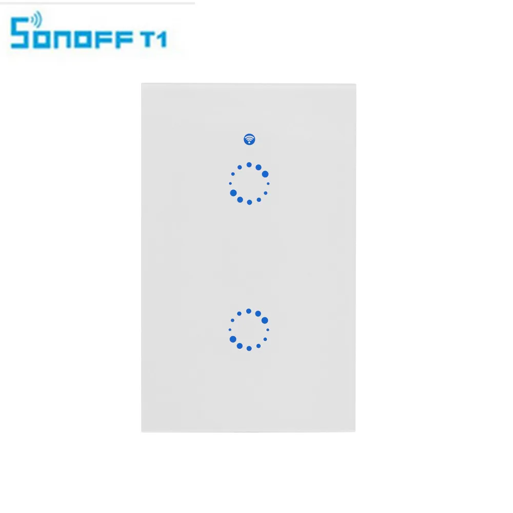 

Sonoff T1 US / EU WiFi RF / APP / Touch Control Wall Light Switch 1 /2 /3 Gang 86 Type Panel Wall Touch Light Switch Smart Home