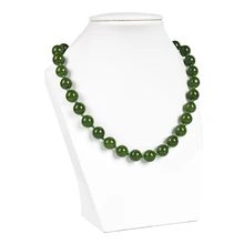 Full green and fruity shape and smooth 10 mm Malay jasper necklace shipping the necklace . modernization and the malay matrimonial foodways